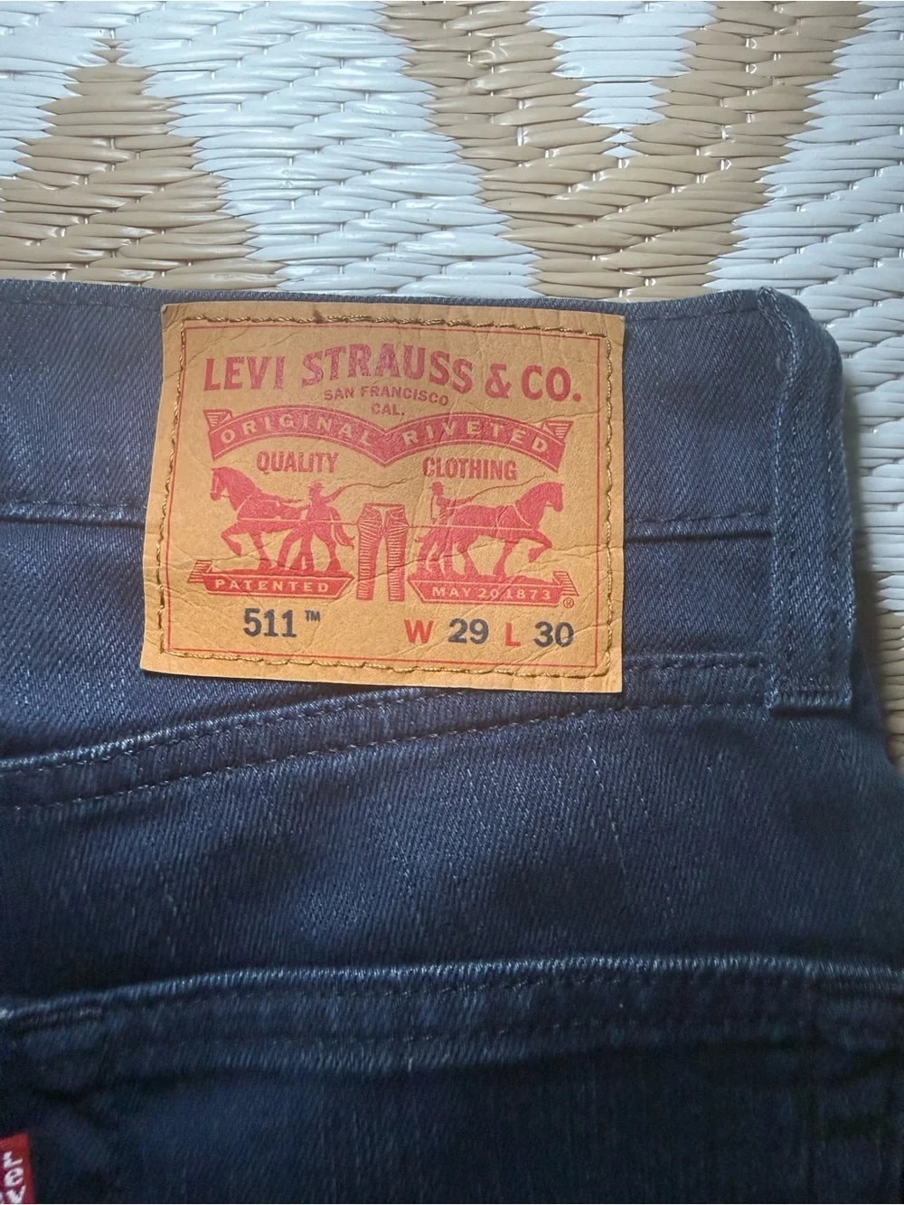 Levi's Men’s Straight Jeans in Dark Blue